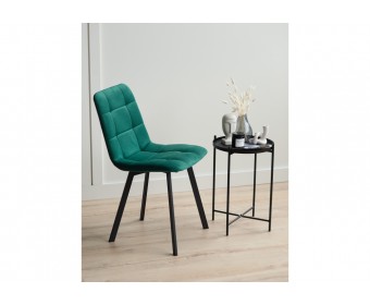 Стул на металлокаркасе Чилли зеленый / черный