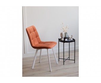 Стул на металлокаркасе Чилли терракотовый / белый