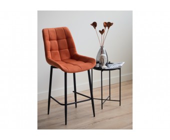 Полубарный стул Челси терракотовый (zd 432) / черный