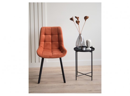 Стул на металлокаркасе Челси П терракотовый (zd 432) / черный в Ростове-на-Дону