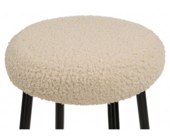 Барный стул Plato white fabric