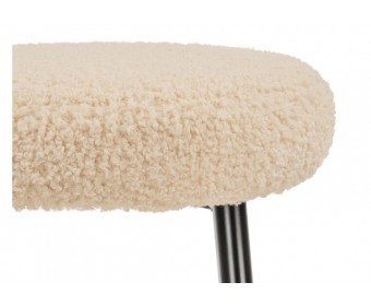 Барный стул Plato white fabric