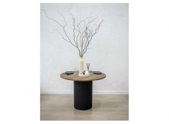 Деревянный стол Барел 89 орех кантри / черный в Ростове-на-Дону