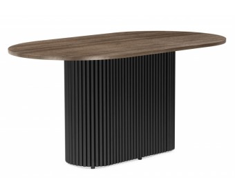 Деревянный стол Барон О 160 х 90 дуб кантри / черный