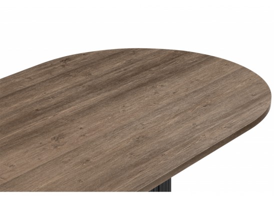 Деревянный стол Барон О 160 х 90 дуб кантри / черный в Ростове-на-Дону