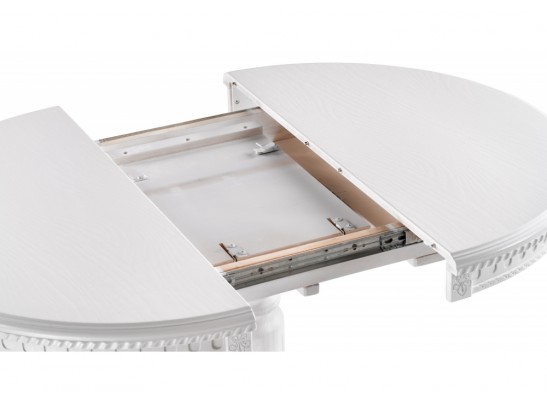 Деревянный стол Долерит круглый белый в Ростове-на-Дону