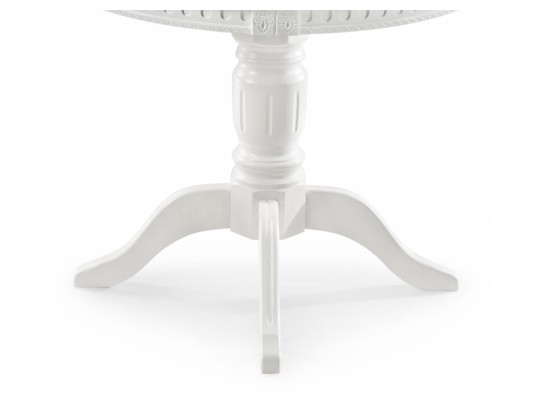 Деревянный стол Долерит круглый белый в Ростове-на-Дону