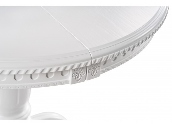 Деревянный стол Долерит круглый белый в Ростове-на-Дону