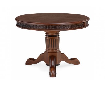 Деревянный стол Коул орех с коричневой патиной