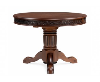 Деревянный стол Коул орех с коричневой патиной