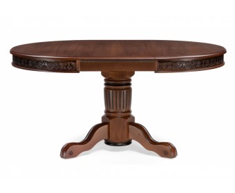 Деревянный стол Коул орех с коричневой патиной