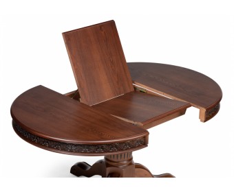 Деревянный стол Коул орех с коричневой патиной