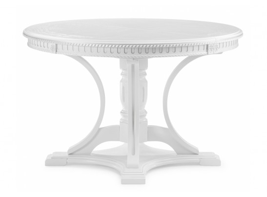 Деревянный стол Нозеан круглый белый / серебро в Ростове-на-Дону