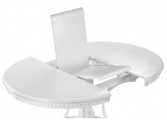 Деревянный стол Нозеан круглый белый / серебро в Ростове-на-Дону