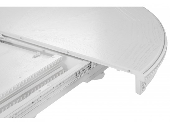 Деревянный стол Нозеан круглый белый / серебро в Ростове-на-Дону