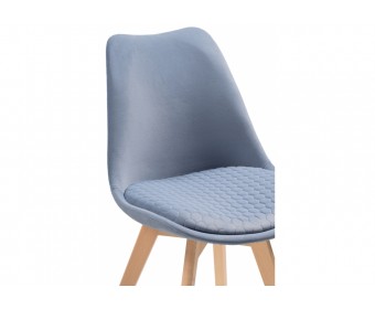 Деревянный стул Bonuss blue / wood