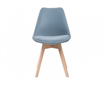 Деревянный стул Bonuss light blue / wood