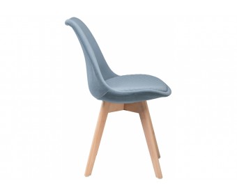 Деревянный стул Bonuss light blue / wood