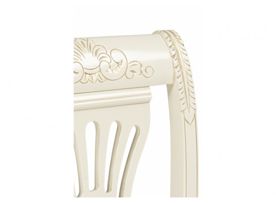 Деревянный стул Roy слоновая кость / золото патина