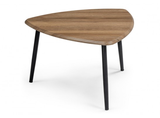 Комплект столиков Лойс 80х80х46(60х60х38) мрамор белый / дуб вотан в Ростове-на-Дону