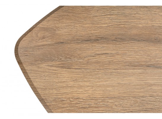 Комплект столиков Лойс 80х80х46(60х60х38) мрамор белый / дуб вотан в Ростове-на-Дону