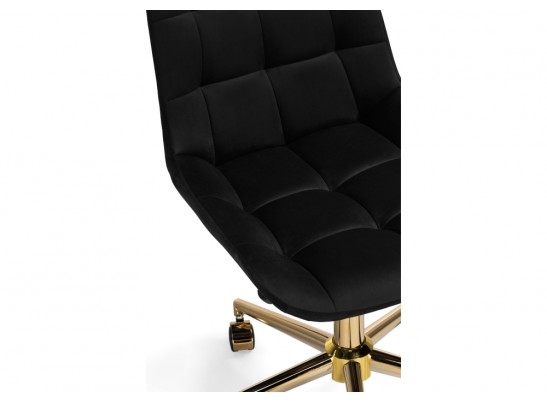 Компьютерное кресло Честер черный (california 999) / золото в Ростове-на-Дону