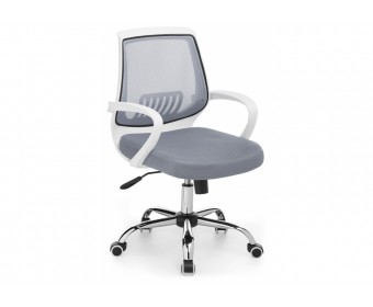 Компьютерное кресло Ergoplus light gray / white