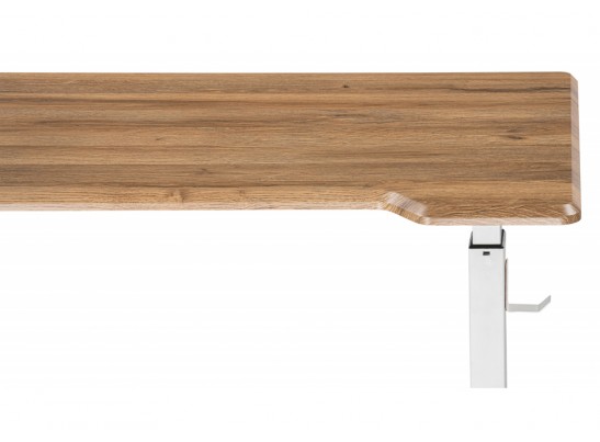 Компьютерный стол Маркос с механизмом подъема 120х75х76 белый / вотан дуб в Ростове-на-Дону