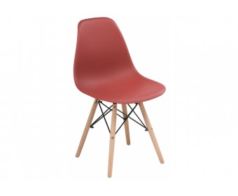Пластиковый стул Eames PC-015 bordeaux