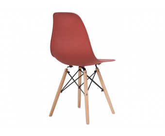 Пластиковый стул Eames PC-015 bordeaux