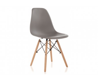 Пластиковый стул Eames PC-015 серый