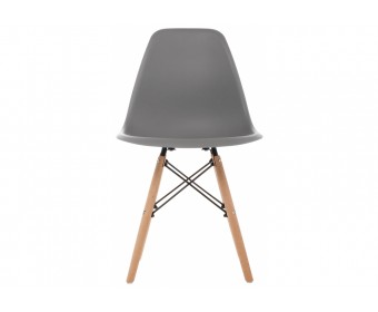 Пластиковый стул Eames PC-015 серый