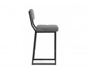 Полубарный стул Ларс selfie grey / черный в Ростове-на-Дону