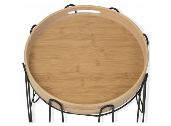 Сервировочный столик Sheffilton SHT-CT26 прозрачный лак / черный муар в Ростове-на-Дону