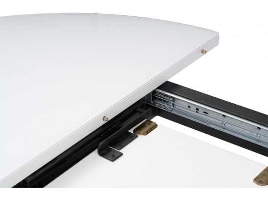 Стеклянный стол Бетина белый / черный каркас в Ростове-на-Дону