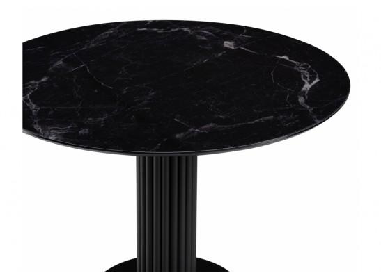 Стеклянный стол Кэмерон 110х110х75 черный в Ростове-на-Дону