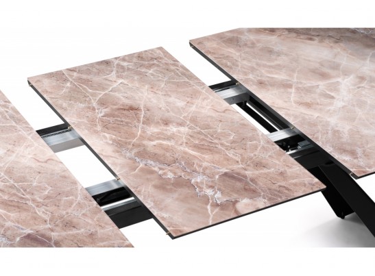 Стеклянный стол Стиг 180(230)х95х77 карелия / черный в Ростове-на-Дону