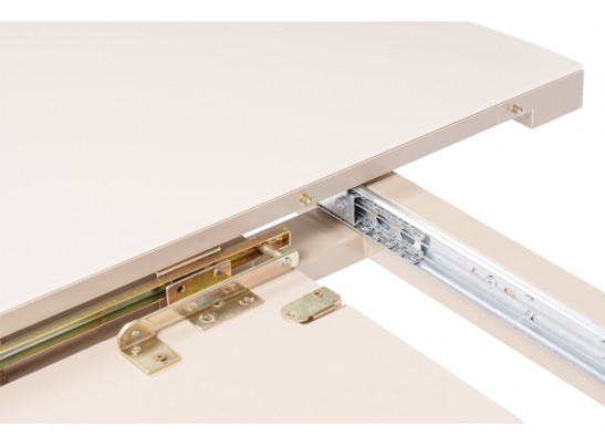 Стеклянный стол Веллор 100(135)х100х78 капучино в Ростове-на-Дону