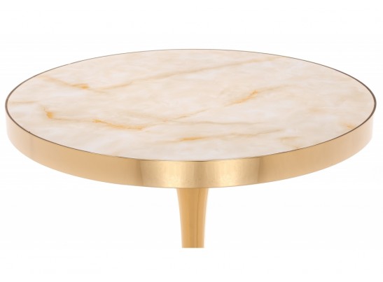 Деревянный стол Dorian 70x75 бежевый / золотой в Ростове-на-Дону