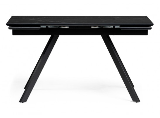 Стол Габбро 140(200)х80х76 черный мрамор / черный в Ростове-на-Дону