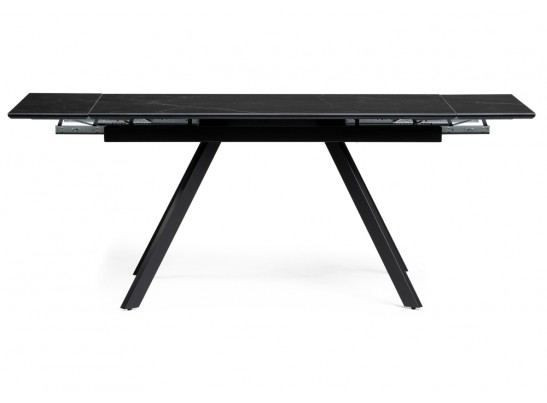 Стол Габбро 140(200)х80х76 черный мрамор / черный в Ростове-на-Дону