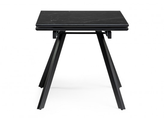 Стол Габбро 140(200)х80х76 черный мрамор / черный в Ростове-на-Дону