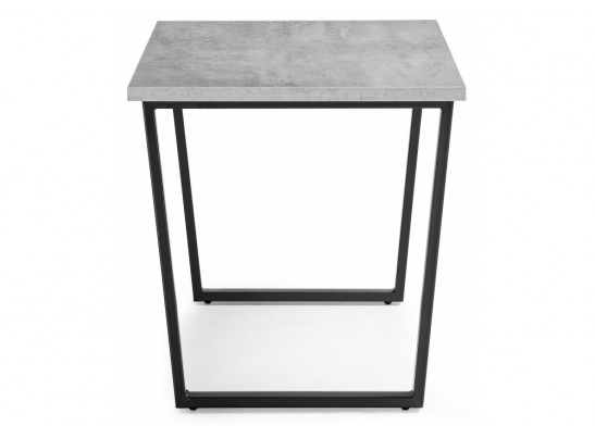 Стол Лота Лофт 140х80х75 25 мм черный матовый / бетон в Ростове-на-Дону