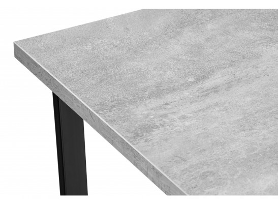 Стол Лота Лофт 140х80х75 25 мм черный матовый / бетон в Ростове-на-Дону