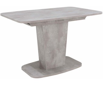 Стол на тумбе раскладной Рондо-2 цемент светлый