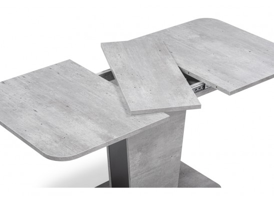 Стол на тумбе Токио-28 120(152)х75х76 метрополитан грей / антрацит в Ростове-на-Дону