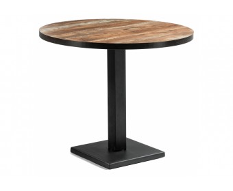 Стол Пенг 90х73 дуб юкон / черный