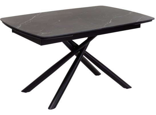 Стол Rivoli matt black marble sintered stone / black в Ростове-на-Дону