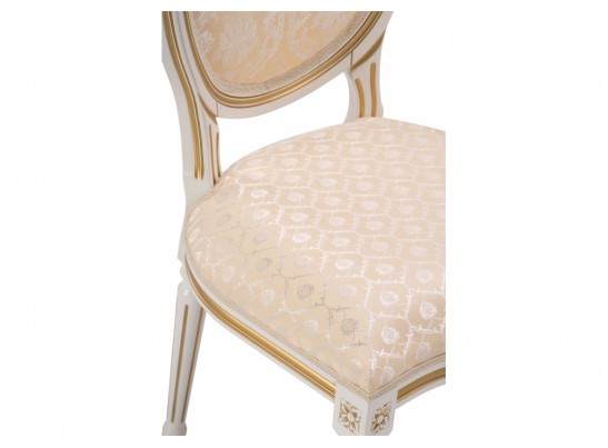 Стул Данте молочный / золотая патина в Ростове-на-Дону