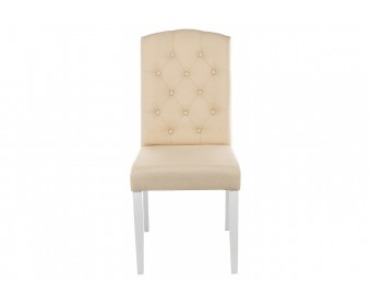 Стул Menson white / fabric сream